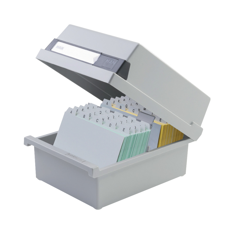Aktenordner, Sortierbox, Karteikarten, Beschriftungssystem, Dokumentenablage