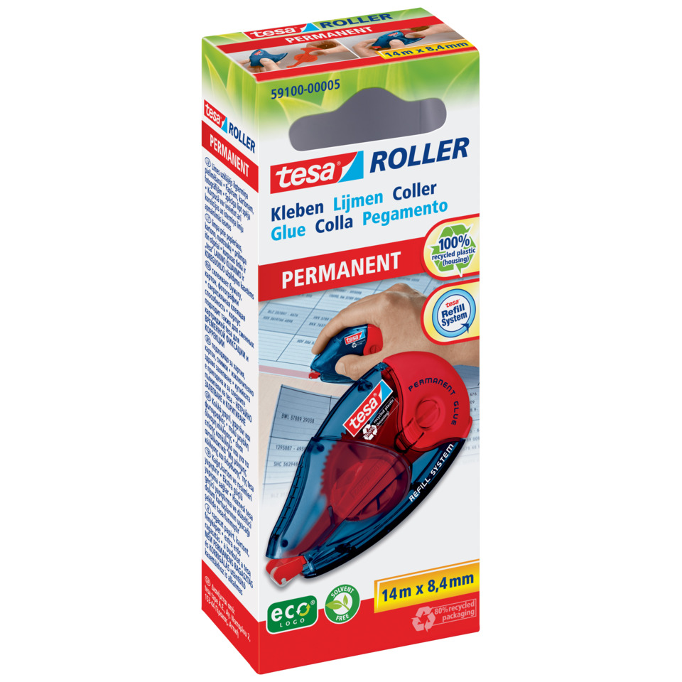 Klebeband, Roller, Permanent, Kunststoff-Behälter, Recycling-Verpackung