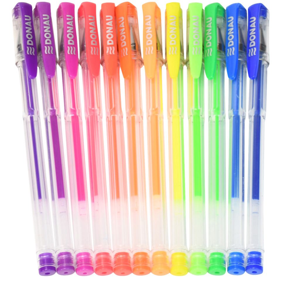 Filzstifte, Gelliner, Schreibset, neonfarben, Mehrfarbig
