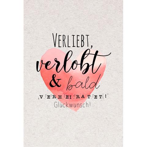 Verlobungskarte SKORPION 92-1005