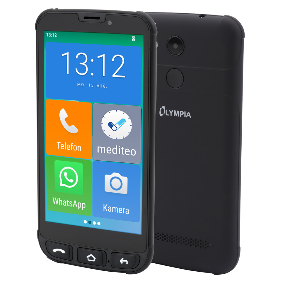 Smartphone, Touchscreen, Frontkamera, Kamera hinten, Lautsprechergrill