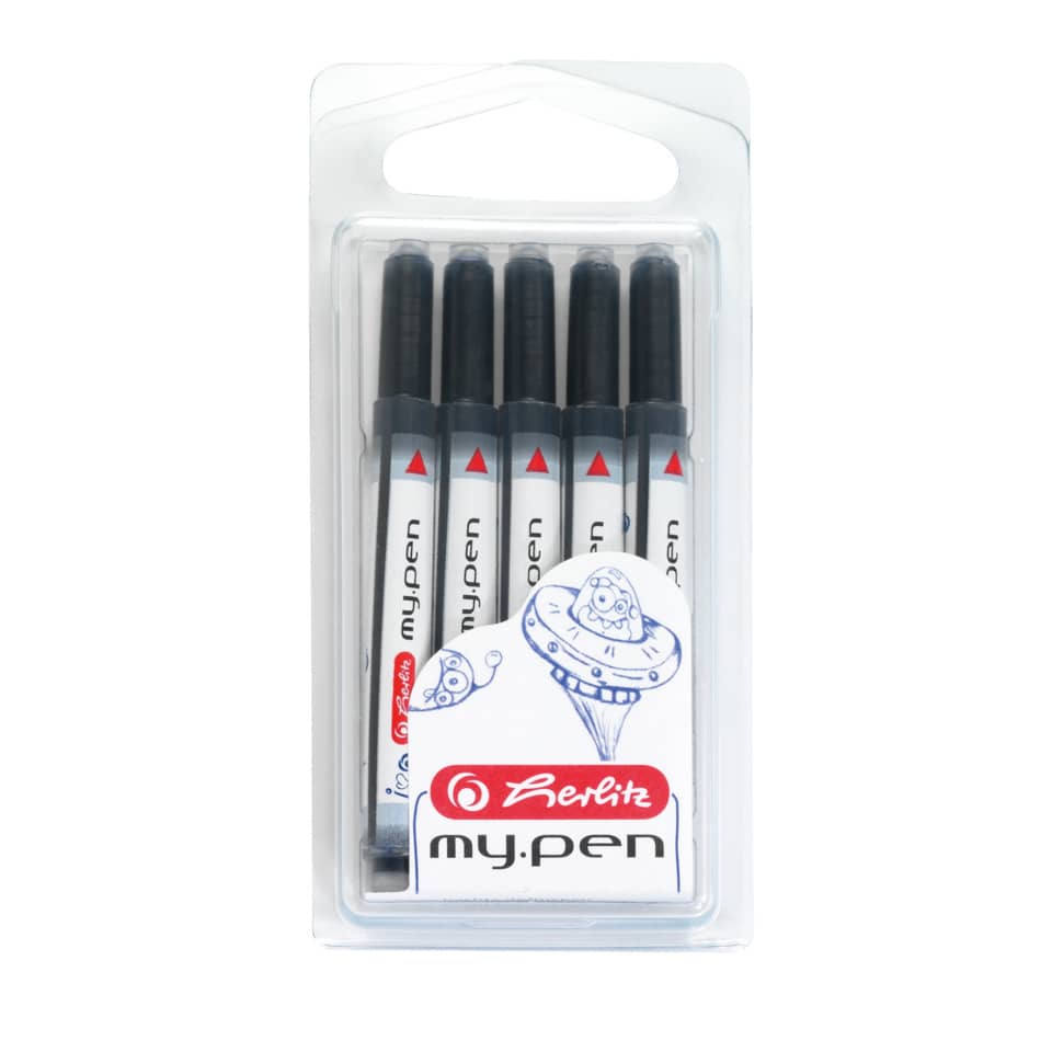 Marker, Pen, Schwarz, Fineliner, 6er-Pack