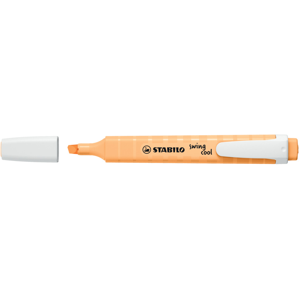 highlighter, orange, marker, stabilo, flip-out cap