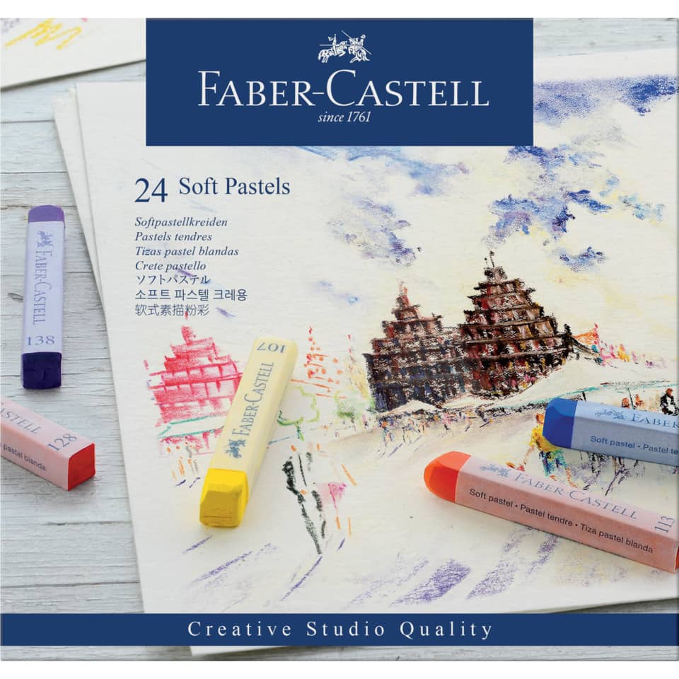 Pastelset, Weiche Pastelle, Malzubehör, Farbstifte, Zeichenkit