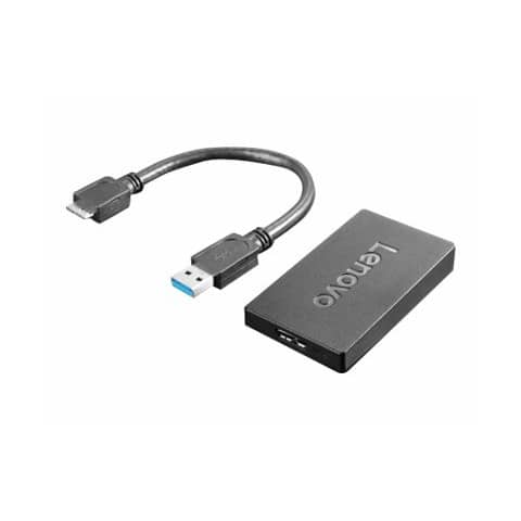 Lenovo Externer Videoadapter,USB-3.0,schwarz Lenovo 4X90J31021