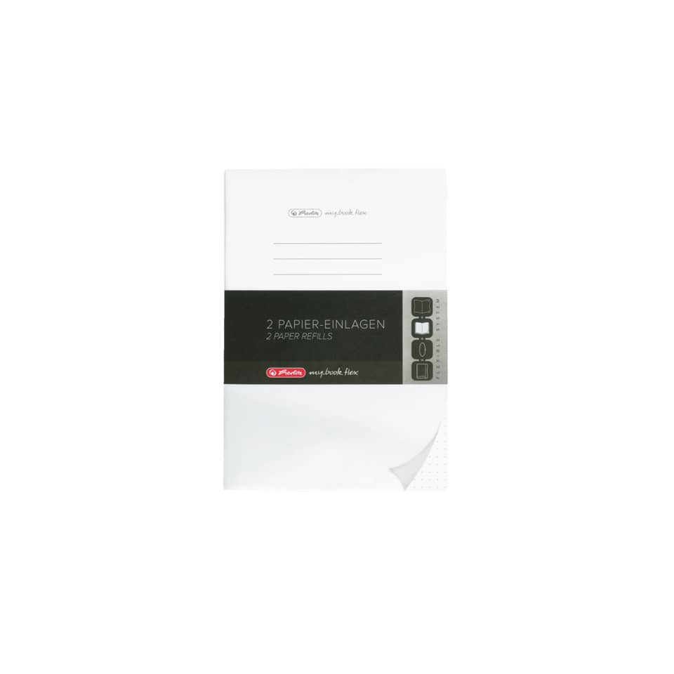 Papiereinlagen, Papierrefill, 2er Pack, Notizblock, Flex-Design