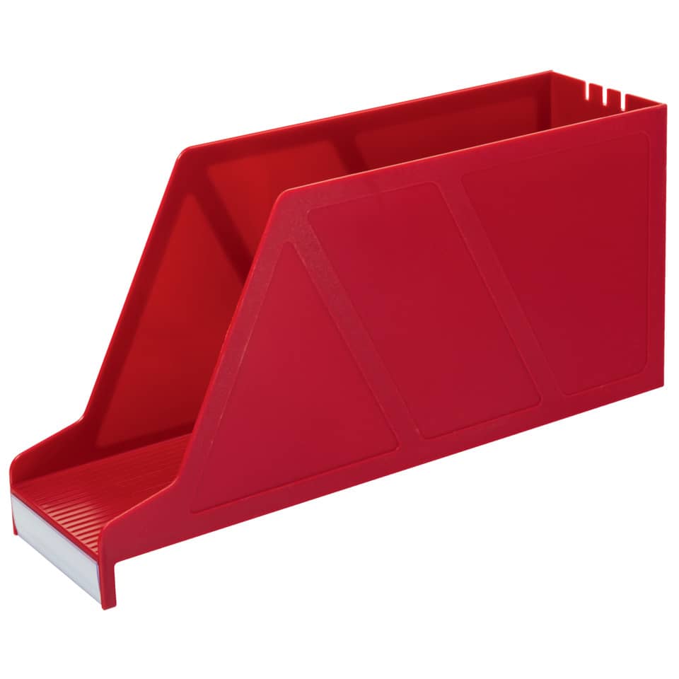 Magazine rack, Rot, Schreibtisch-Organizer, Schrägordner, Dreieckiges Design