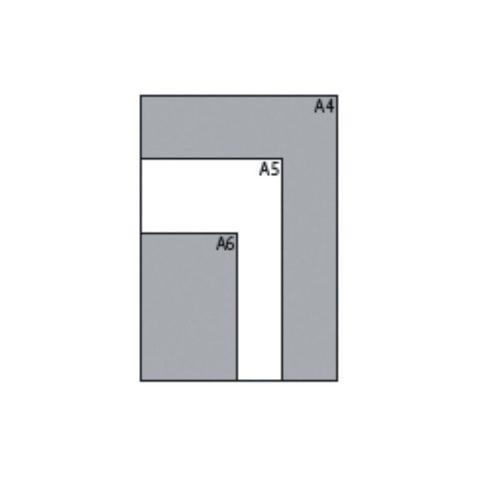 A4, A5, A6, Papiergröße, Rahmen