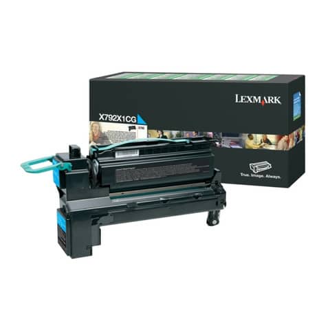 Lasertoner Return HY cyan LEXMARK X792X1CG
