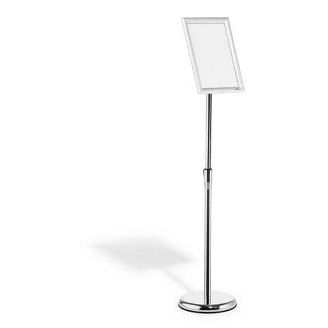 Info-Bodenständer mit Aluminium Klapprahmen A4, silber DURABLE 4798 23 Info-Bodenständer mit Aluminium Klapprahmen A4, silber DURABLE 4798 23