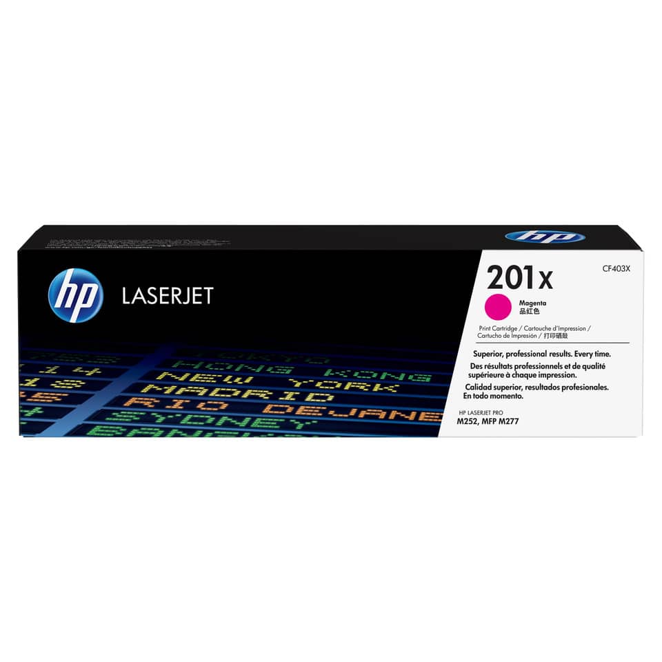 LaserJet, Tintenpatrone, Magenta, 201x, HP
