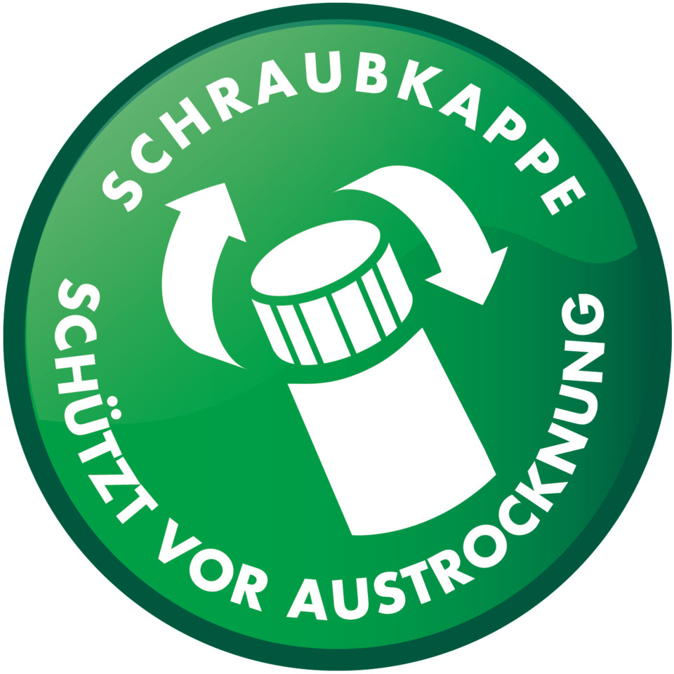 kapsel, dose, zertifizierungslogo, schraubkappe, green round seal