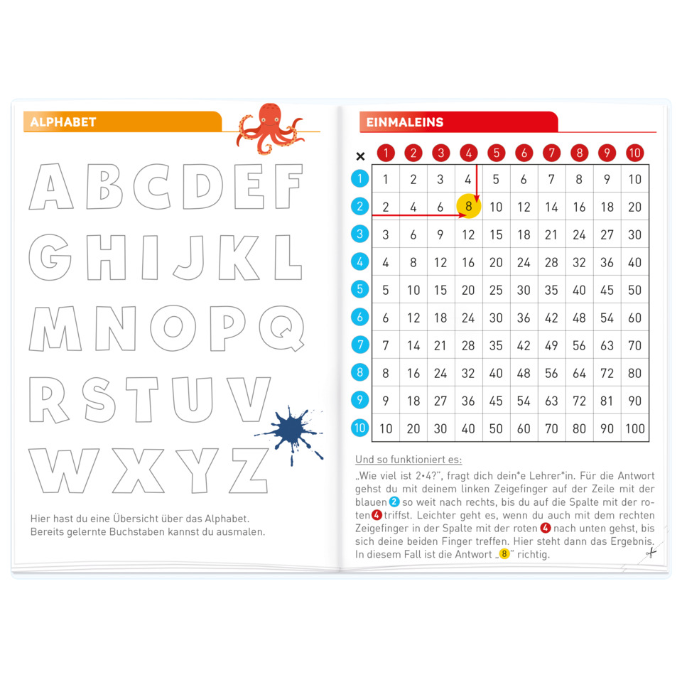 Alphabet, Lernen, Buch, Seiten, Zahlen
