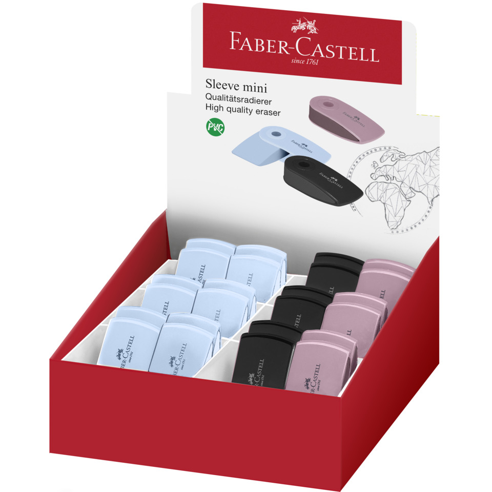 Eraser, Sleeve mini, High quality eraser, RXC, Pastel colors