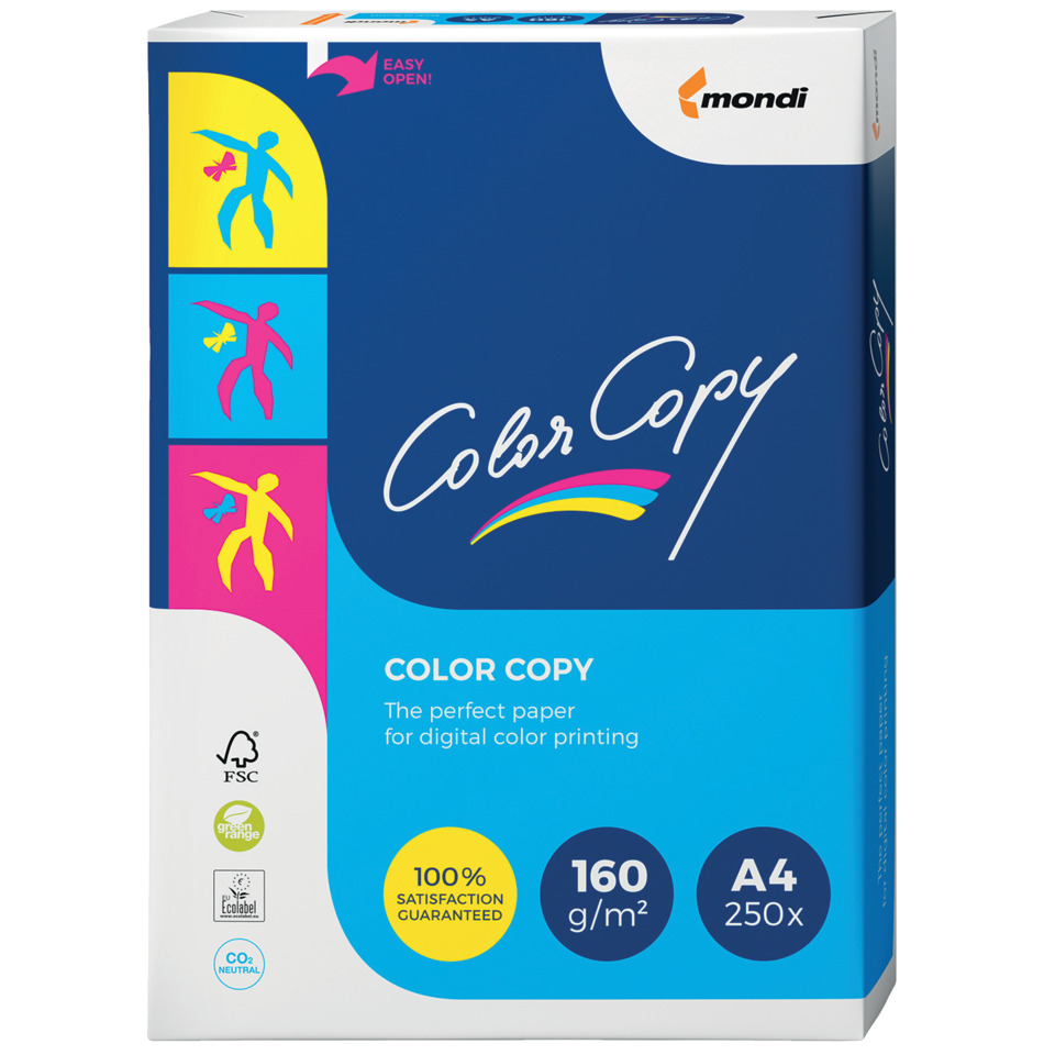 Color Copy, A4, 250x, 160 g/m², Colorpapier