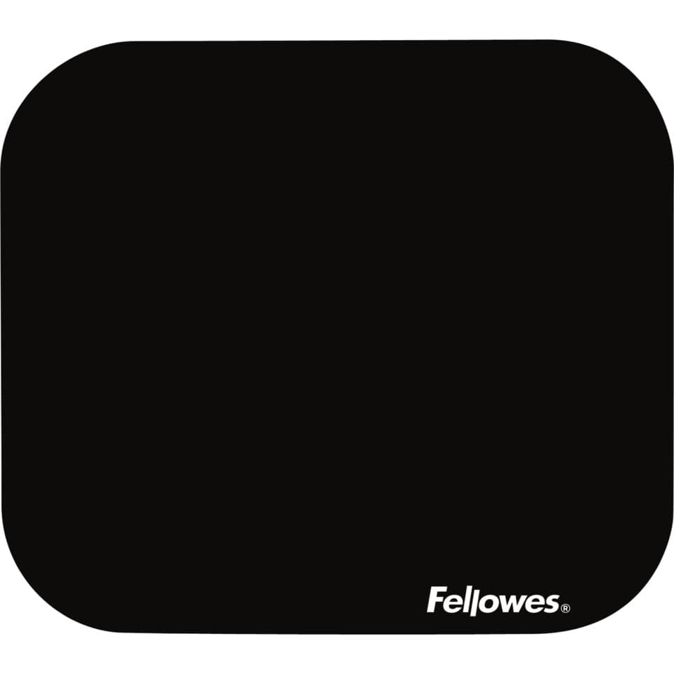 schwarzes quadrat, abgerundete ecken, unifarben, Fellowes Logo, Schreibtischzubehör
