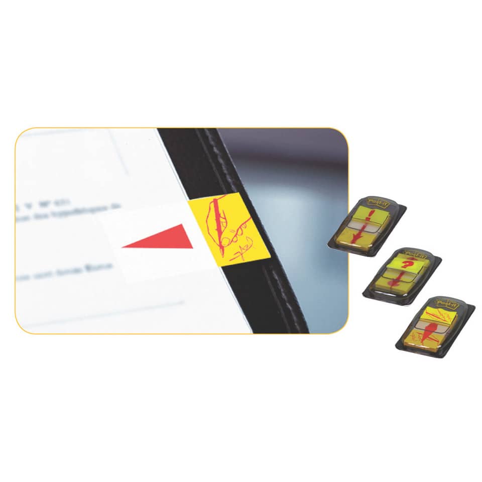 Post-it, Klebefolien, Tag, Pfeile, Sticker