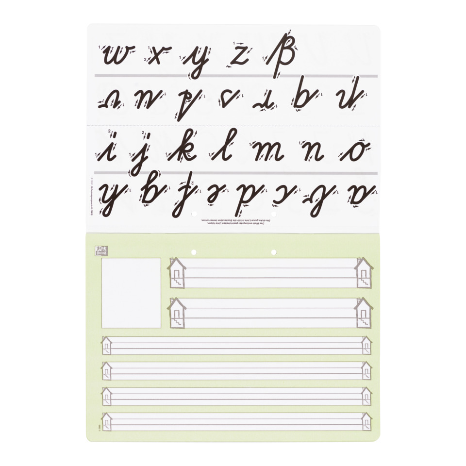 Schreibschrift, Alphabet, Kalligraphie, Lese-Schreibhilfe, Etikettensus