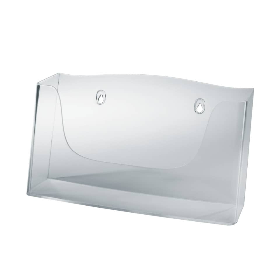 Plexiglashalter, Wandhalter, Ablagefach, Kunststofffach, Transparent