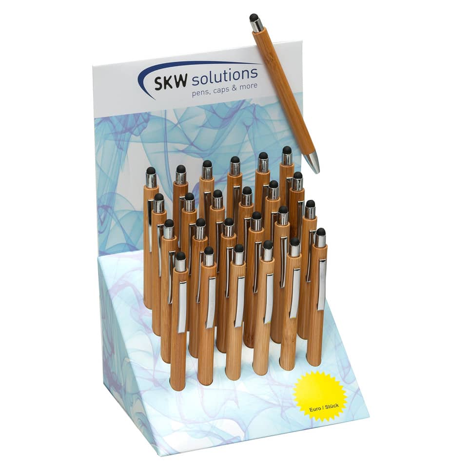 Druckkugelschreiber Tree Touchpen im Display schwarz SKW 4769924