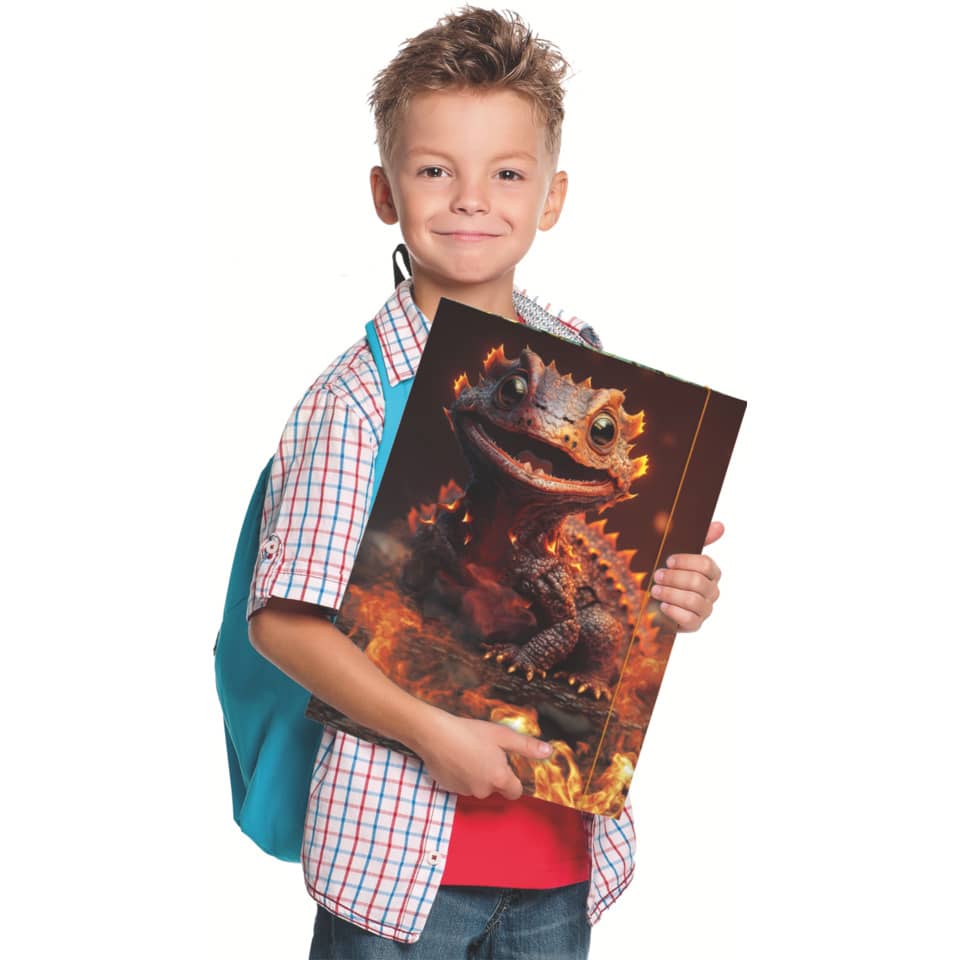 Kinderbuch, Feuerdrache, Bildband, Kunstwerk, Illustration