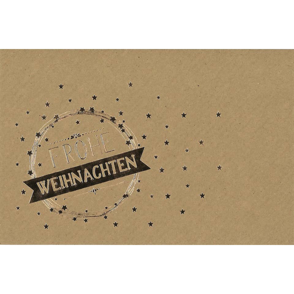 weihnachtskarte, stempel, sternenspiegel, papierkarton, weihnachten