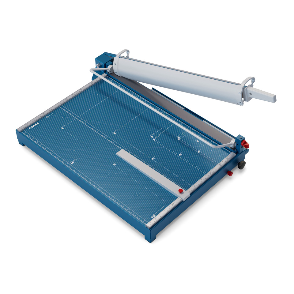 Schneidetable, Schneidetisch, Risslineal, Metall, Blau