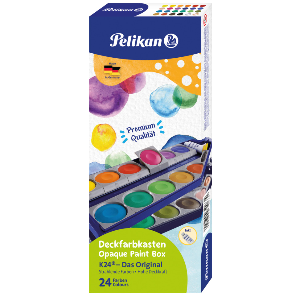 Acrylic lackierung, Palette-Box, Helle Farben, Farbfarben, 24 Farben