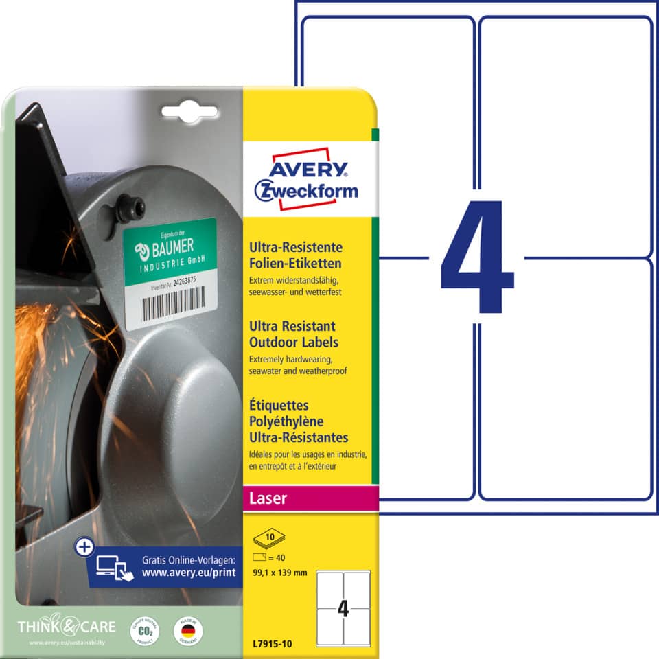 Schleifpapier Etiketten, Labels, Ultra-resistent, Outdoor, Laser