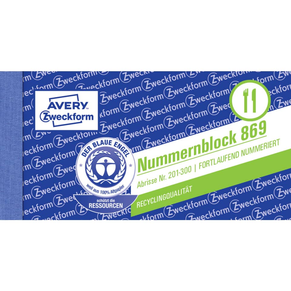 Schulranzen, Lernheft, Zweckform, Blaue Muster, Kinderpapier