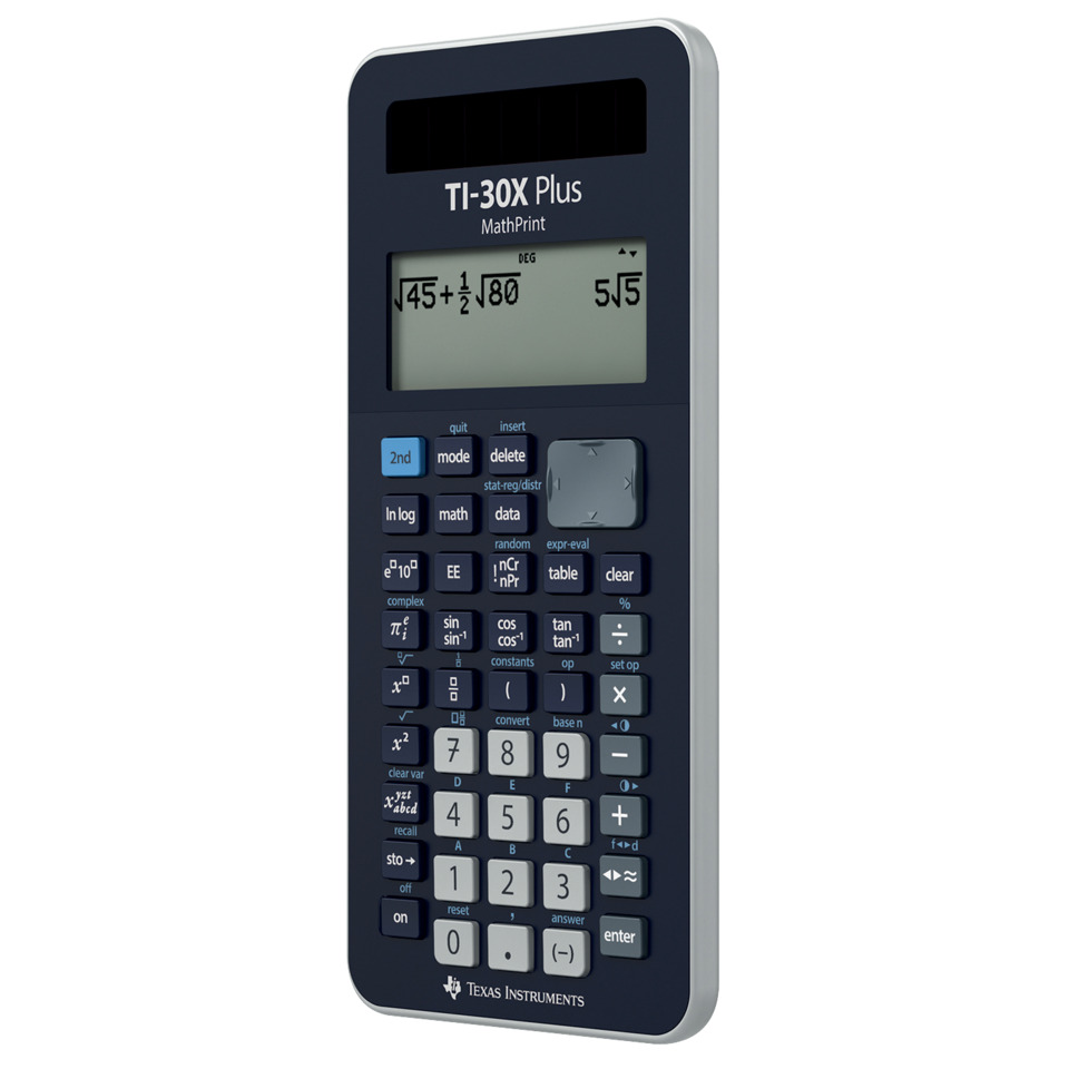 wissenschaftlicher Taschenrechner, TI-30X Plus, Mathe-Rechner, Taschenrechner, Texas Instruments,  wissenschaftlicher Taschenrechner, TI-30X Plus, Display, Tasten, Texas Instruments