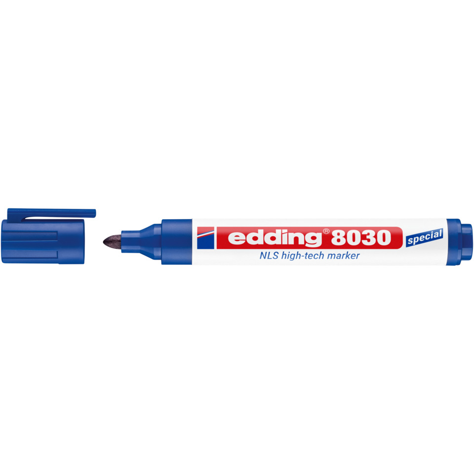 Marker, Permanent marker, Blau, Kunststoffspitze, Edging 8030