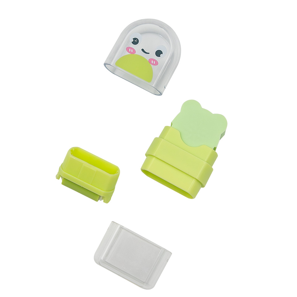 Klebstift-Set, Kappe, Tierform, Gummi-Box, Klebe-Set