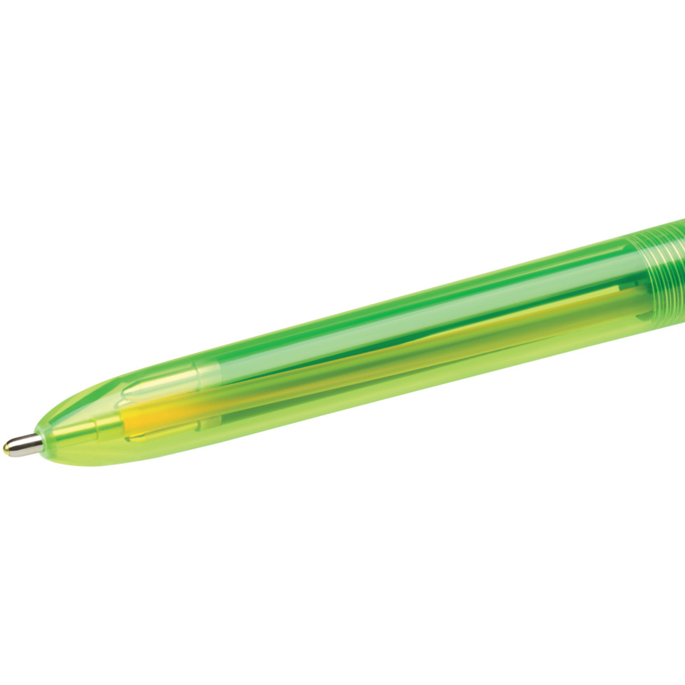Kugelschreiber, Transparenter Kunststoff, Grünes Plastik, Kugelstift, Spitzennase