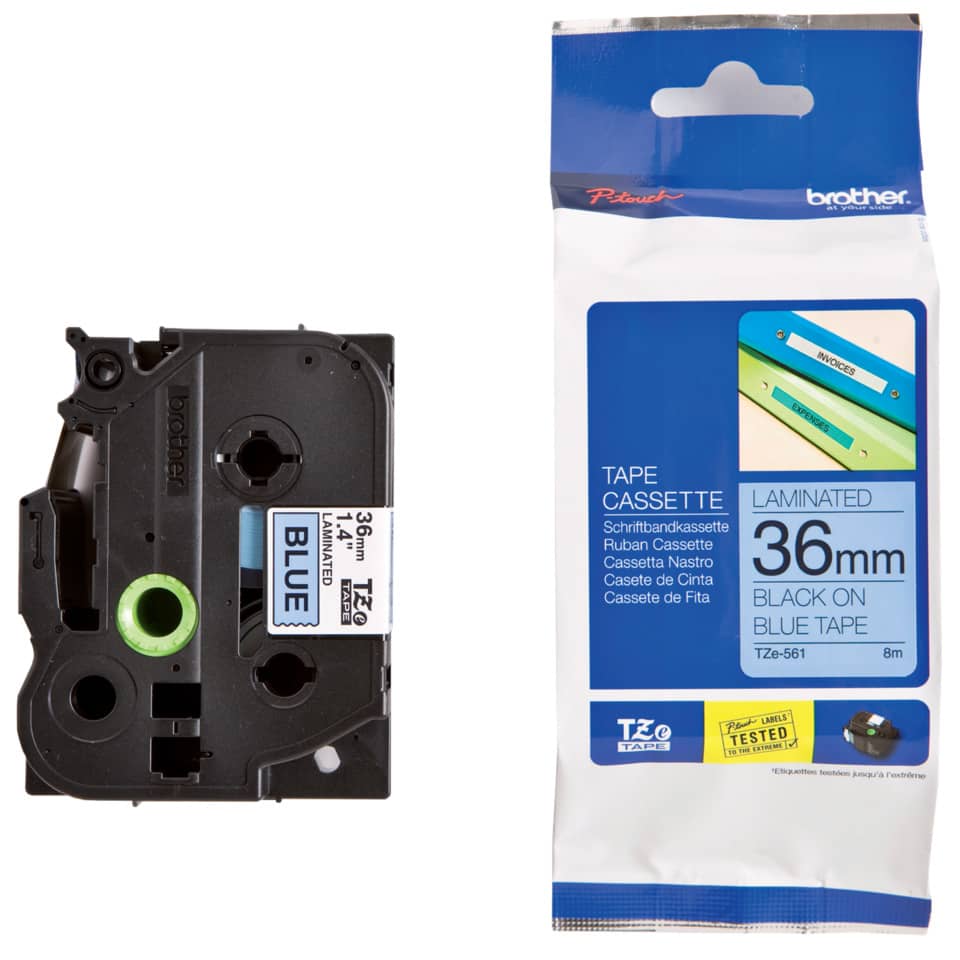 Tape, Cassette, Blau, Laminiert, 36mm