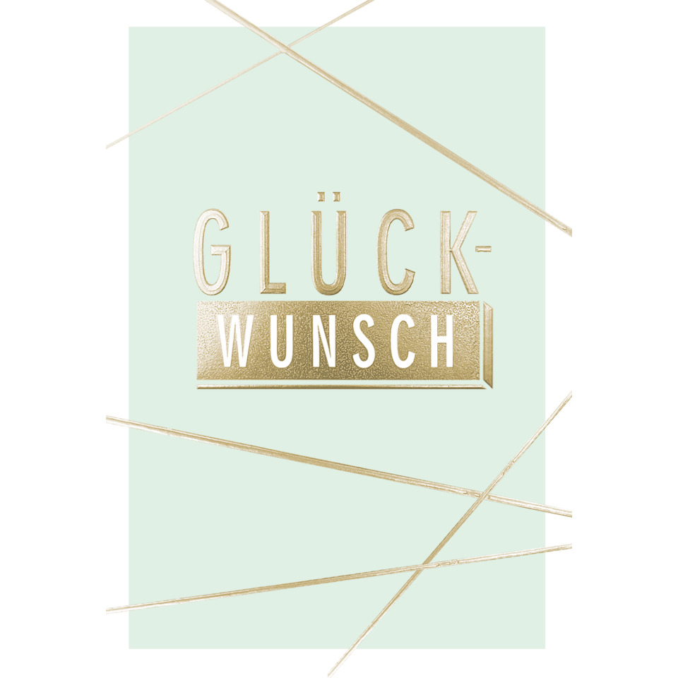 Grußkarte, Wunschkarte, Goldakzente, Grußbotschaft, Minimalistisch