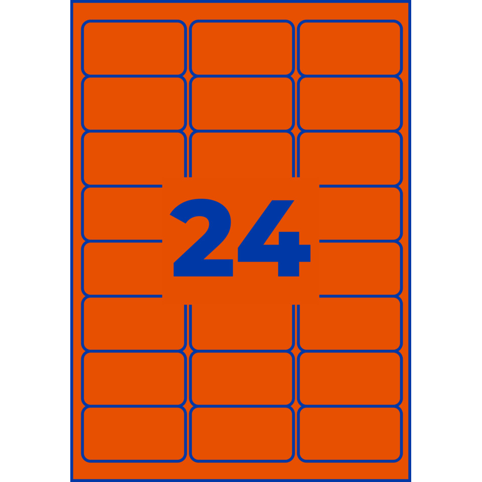 bedu, orange card, grid layout, stickers, number 24