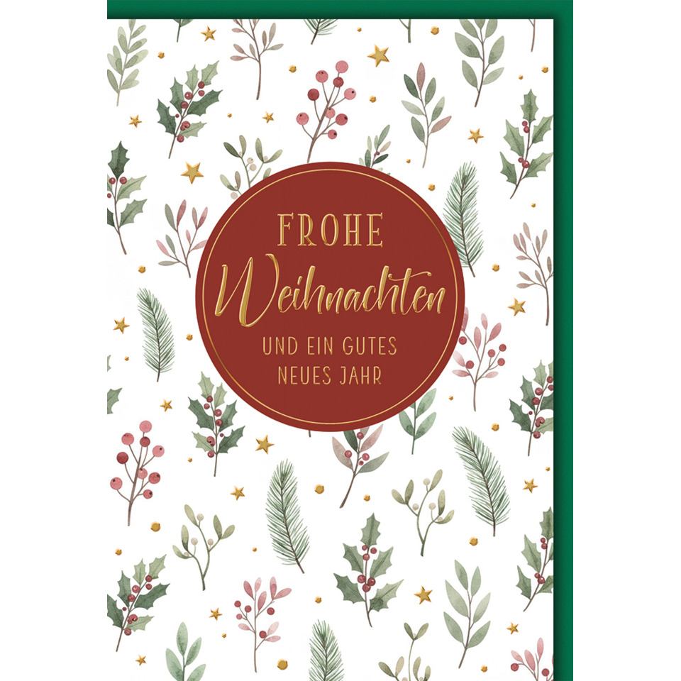 Weihnachtskarte, Weihnachten, Grußkarte, Rundformat, Dekorativ