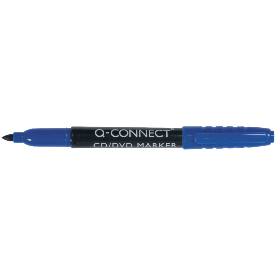 Marker, Permanent Marker, Blauer Marker, Kugelschreiber, Q-Connect