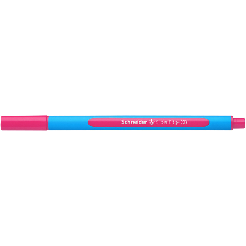 Marker, pink, blue, pen, Schneider Slider Edge XB