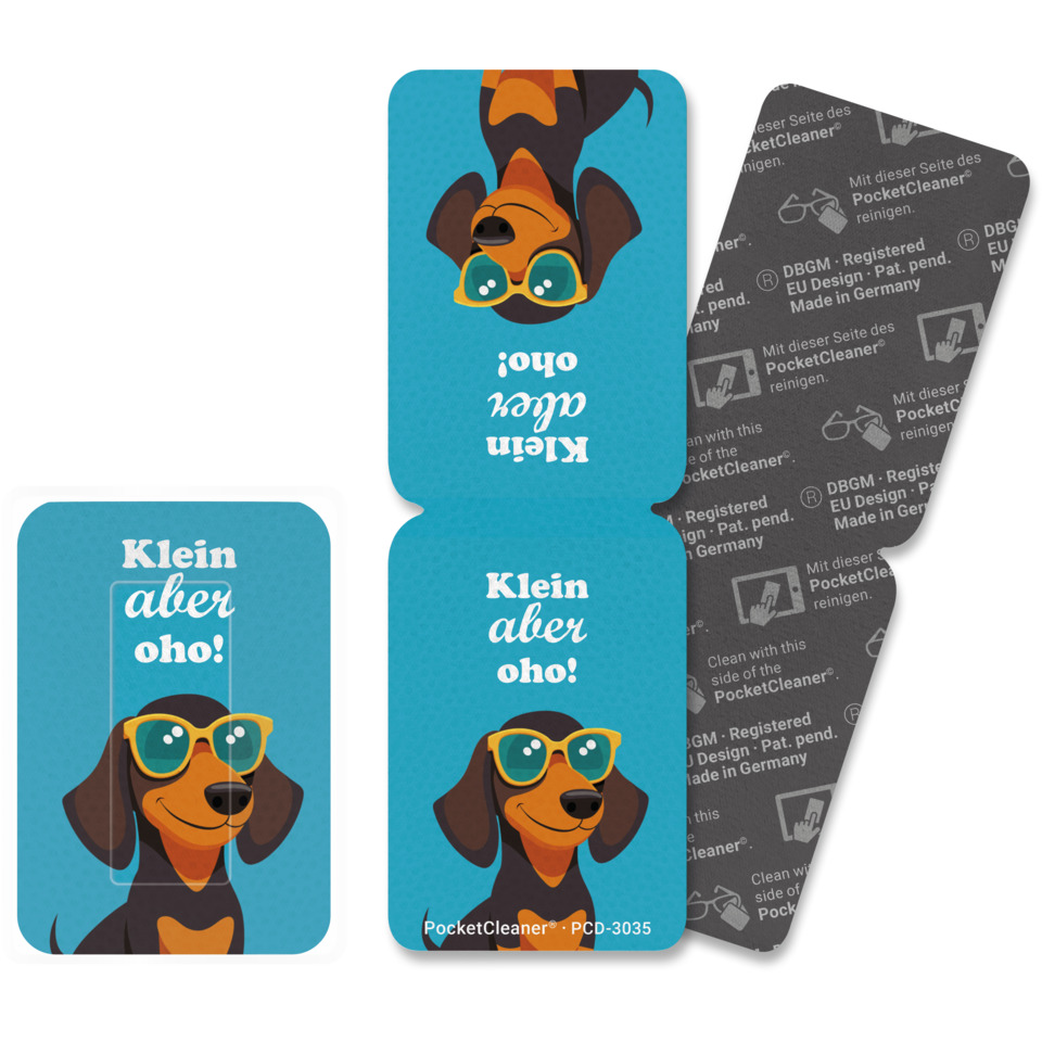 Hund, Sonnenbrille, Blau, Cartoon, PocketCleaner