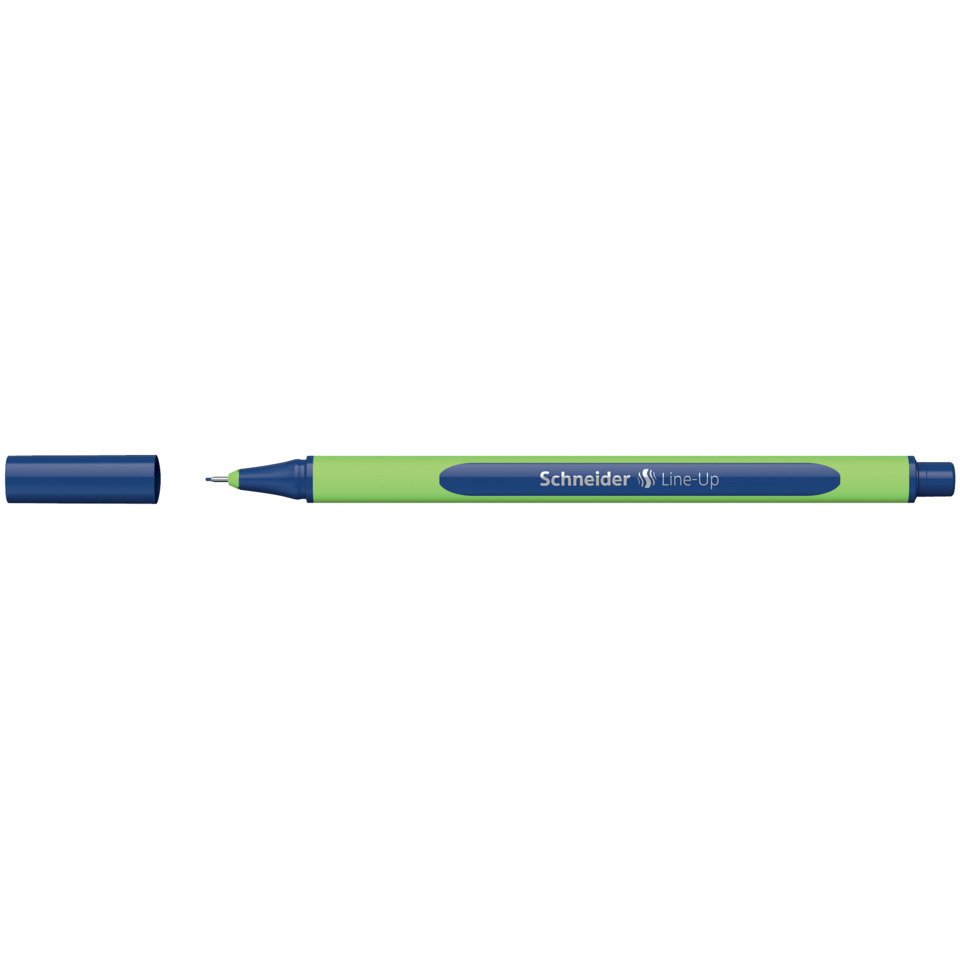 Marker, Marker pen, Text marker, Green body, Blue cap