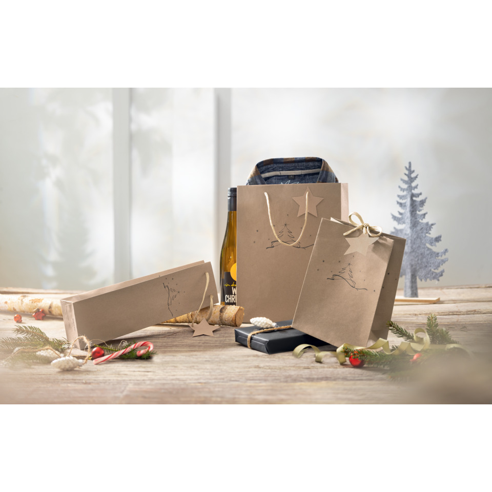 Geschenkverpackung, Papiertüten, Weihnachten, Baum-Deko, Korken, Geschenkverpackung, Papiertüte, Weihnachtsdekoration, Korken, Flasche