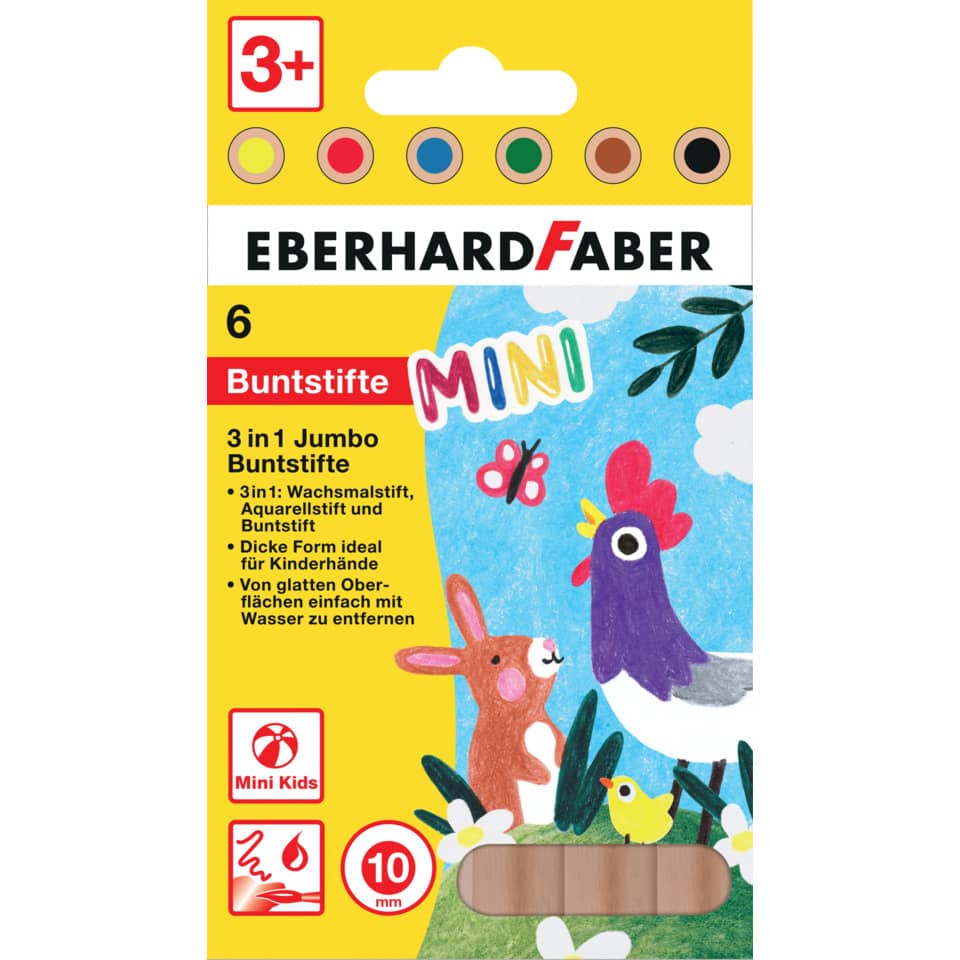 Buntstifte, Mini Kids, 3in1, Junior, Kunstset