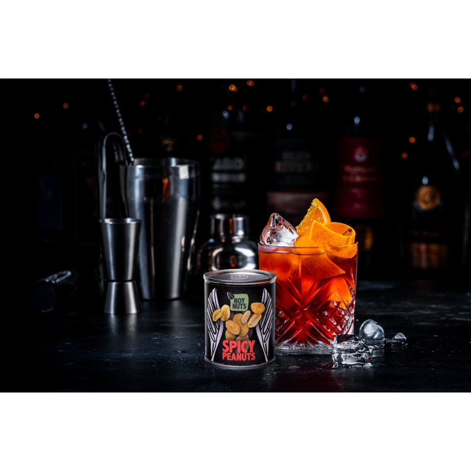Spicy peanuts, Snackdose, Erdnüsse, Dosen-Snack, Cocktail-Garnitur