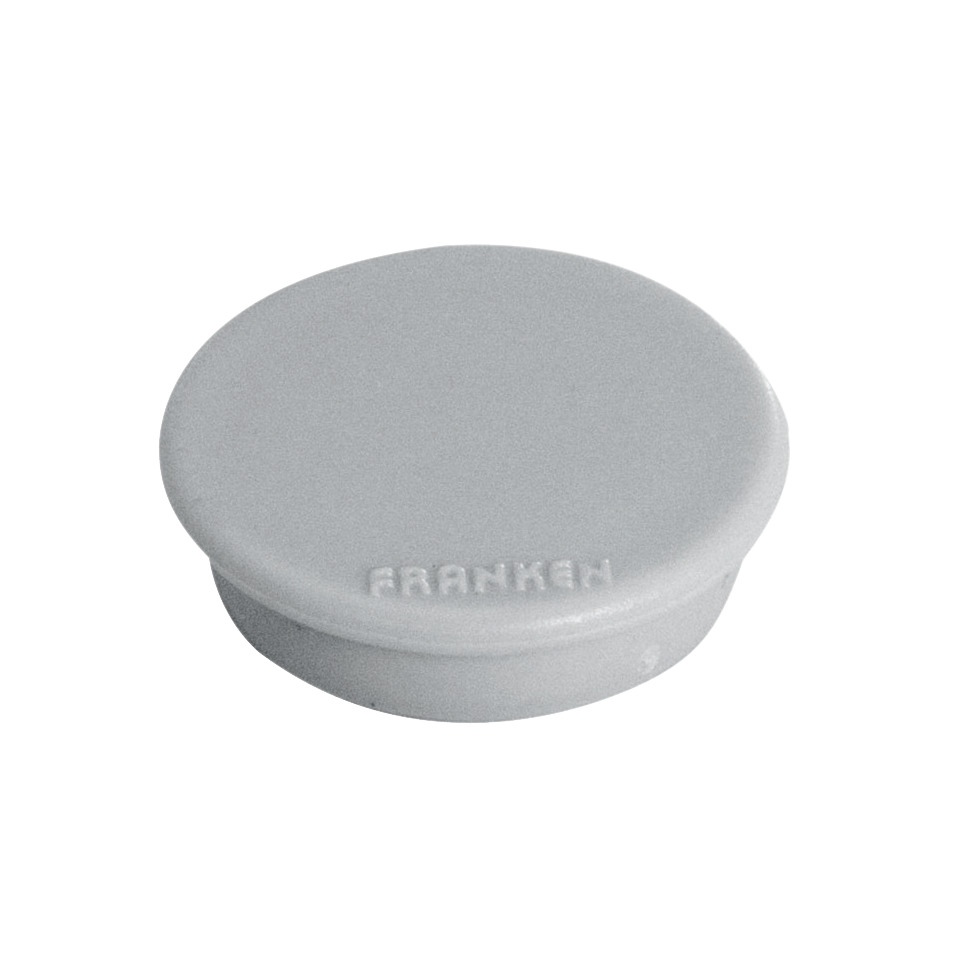 Magnet rund, 38 mm, 1500 g, 10 Stück, grau FRANKEN HM3812