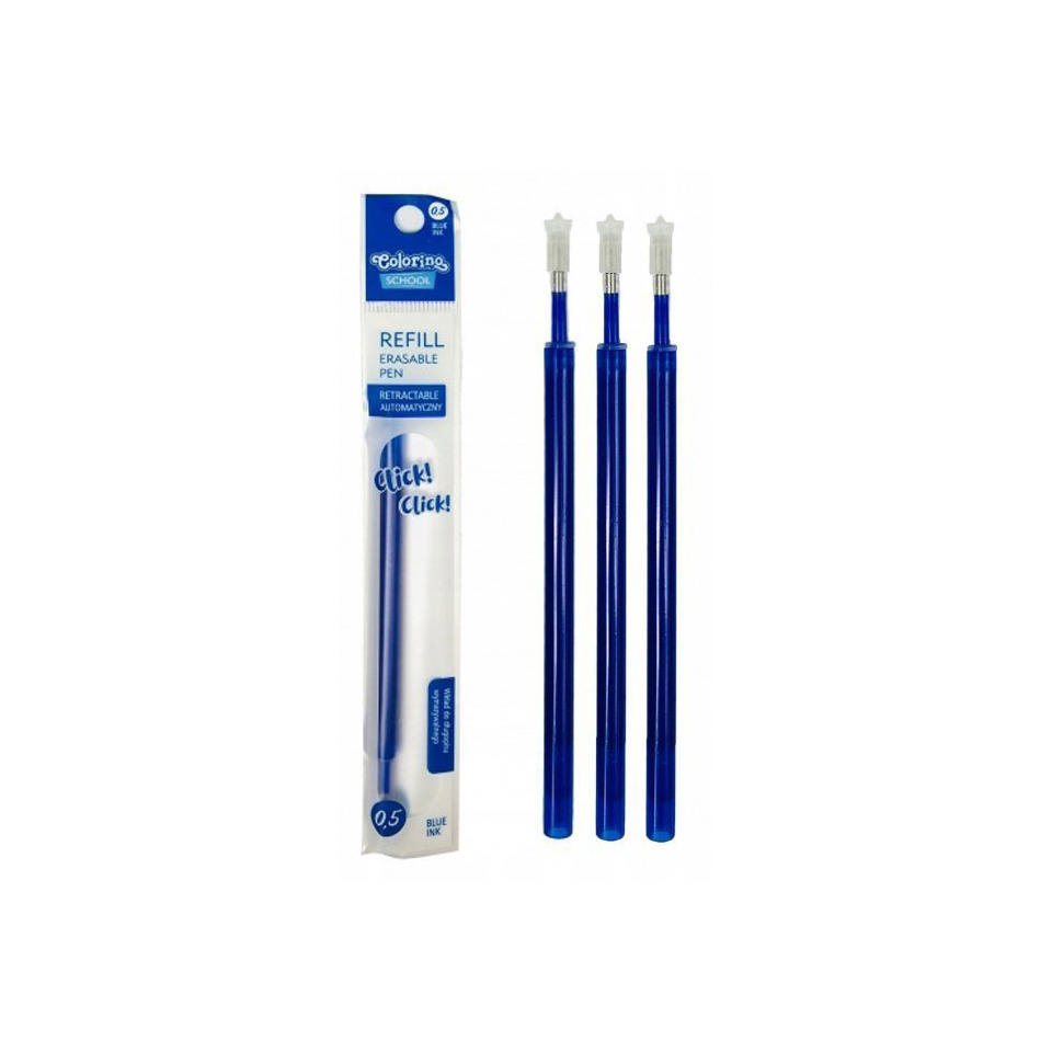 Kunststoffstift, Erasstab, Kugelschreiber, ersatzpatronen, blau