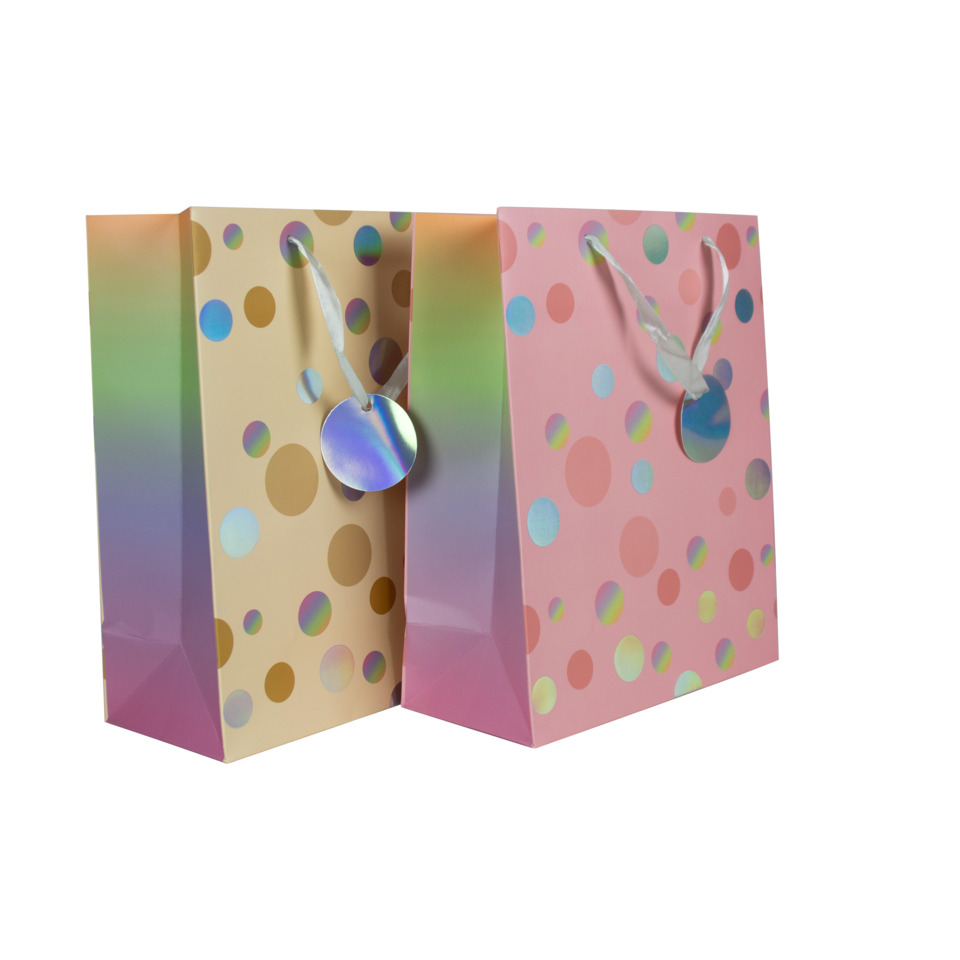 Geschenkverpackung, Geschenktüten, Polka-Dots, Pastell, Geschenkset