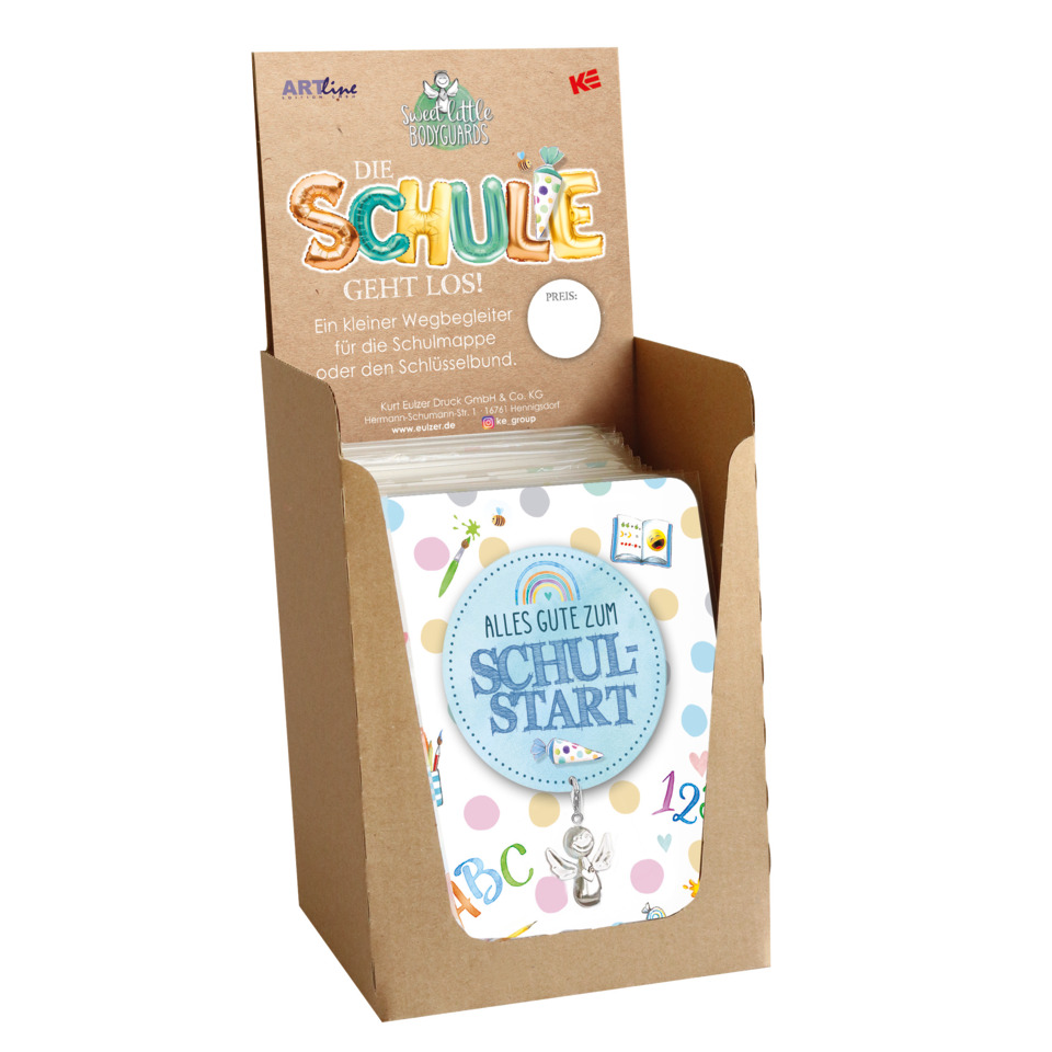 Schulstart, Schultasche, Schlüsselanhänger, Karte, Präsentation
