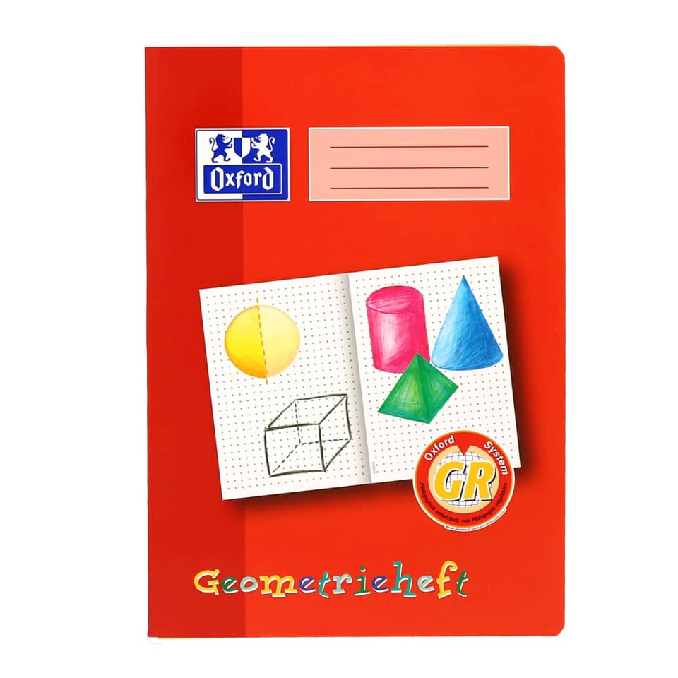 Geometrieheft, Schulheft, Geometrie, Geometrie-Notizbuch, Oxford System